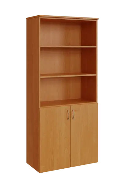 N 5 - 8DN3 kancelářská skříň, 2-dveřová/nika, 1800x800x400, olše jantar